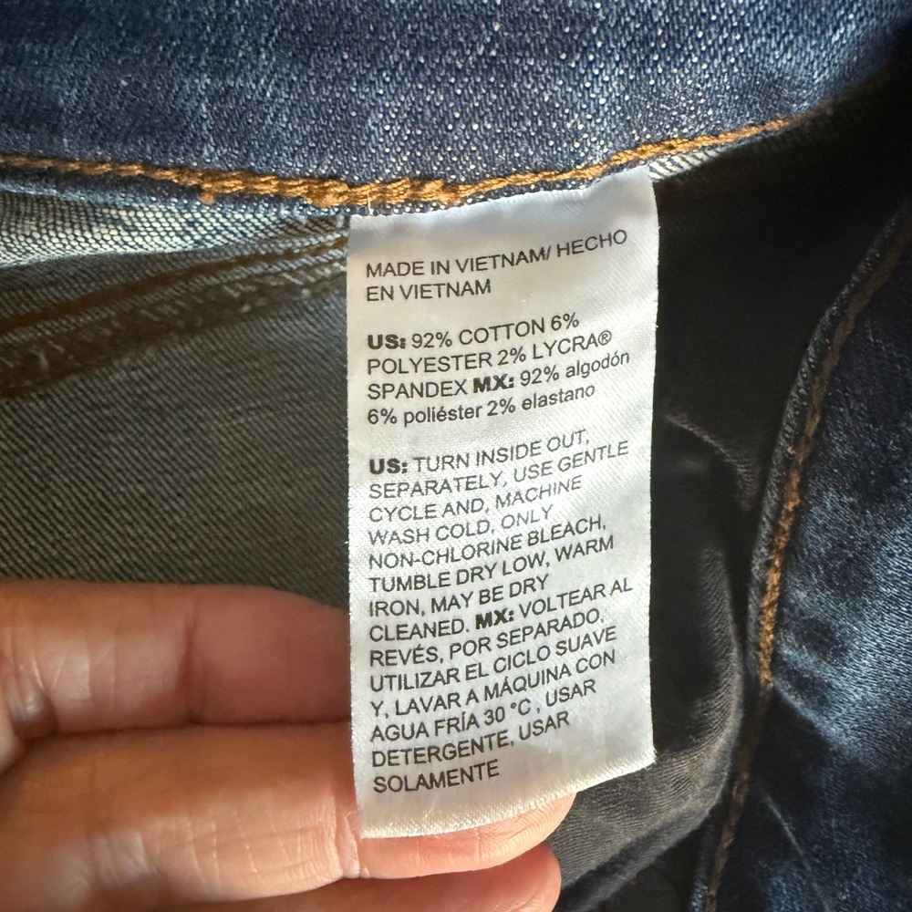 Chicos So Slimming Girlfriend Kick Flare Jeans Dark Wash Blue Denim Size 0 / 4 - Picture 10 of 10